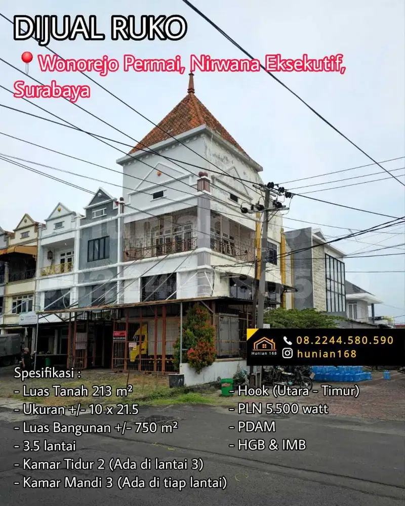 RUKO Raya Nirwana Eksekutif Executive Wonorejo Permai Merr Surabaya