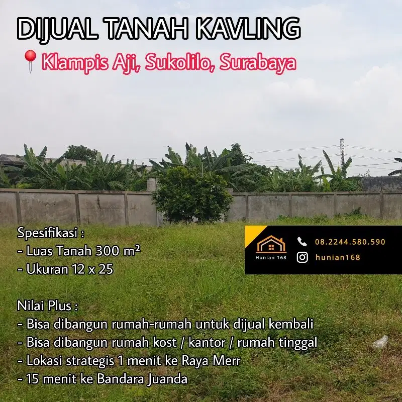 Tanah Kavling Developer Perumahan Rumah Klampis Aji Anom Wismamukti