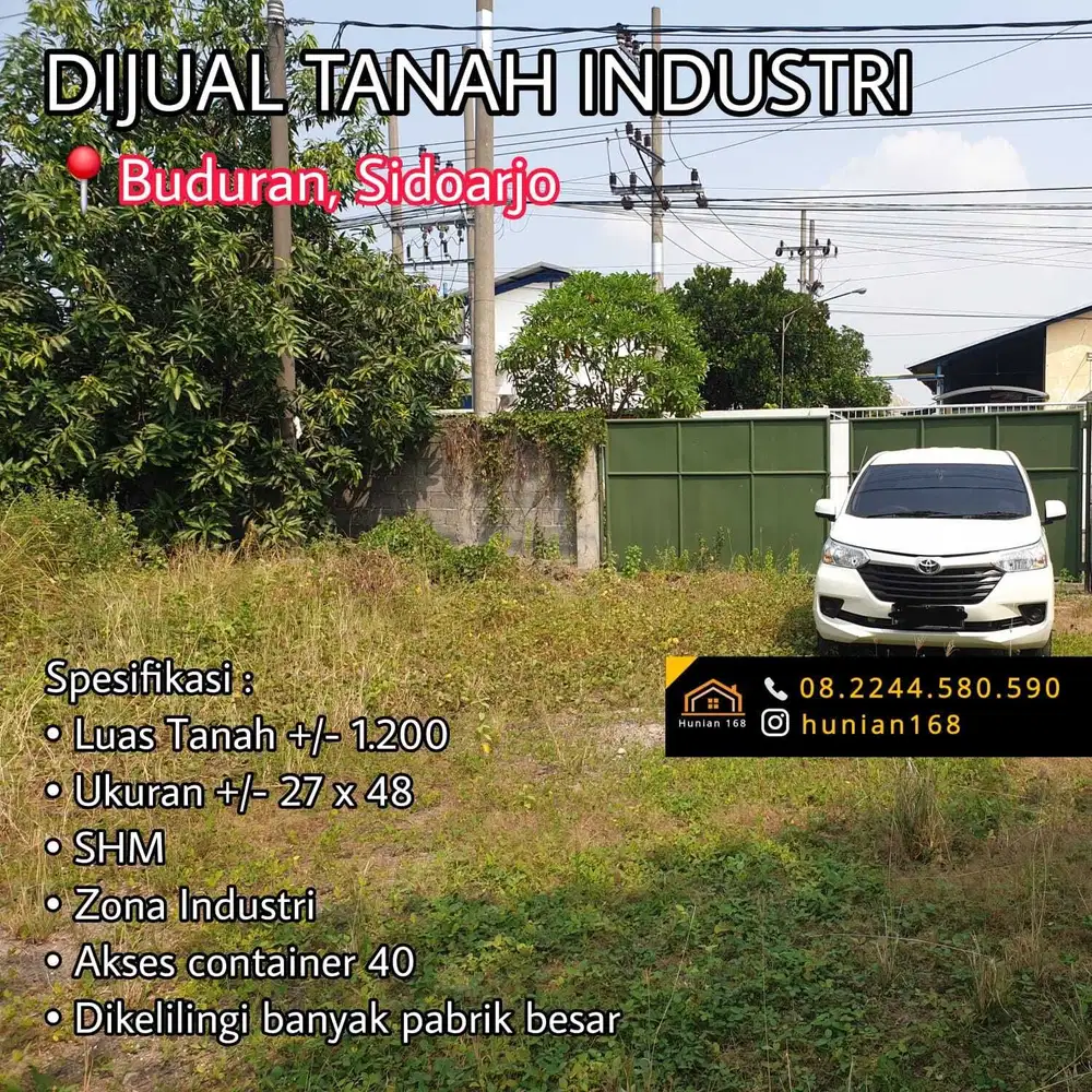 Tanah Industri Raya Kidemang Singo Menggolo Sidomulyo Buduran Sidoarjo