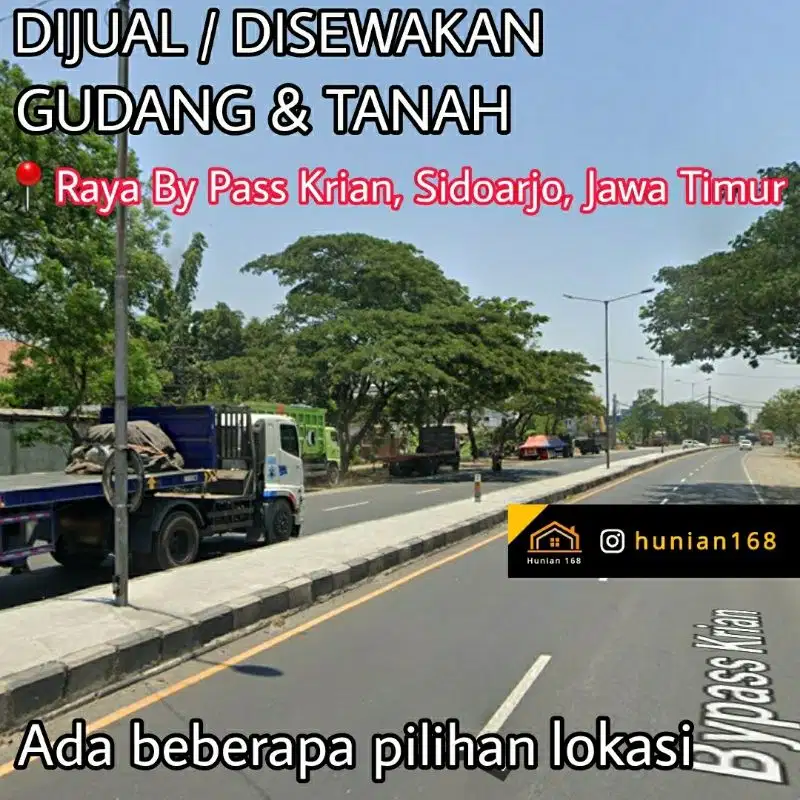 Gudang Pabrik Tanah Industri Raya By Pass ByPass Krian Balongbendo