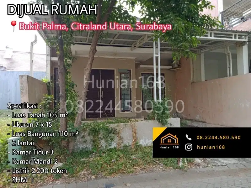 Rumah Bukit Palma Grandia Classica Citraland Utara Surabaya Barat