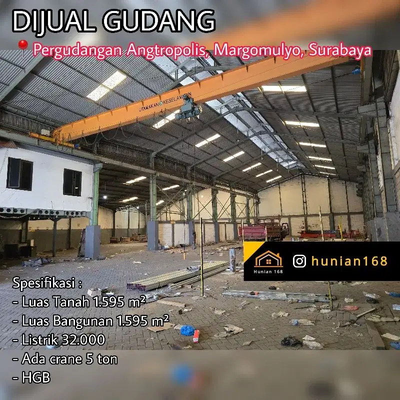 Gudang Pergudangan Angtropolis 46 31 Margomulyo Suri Permai Surabaya