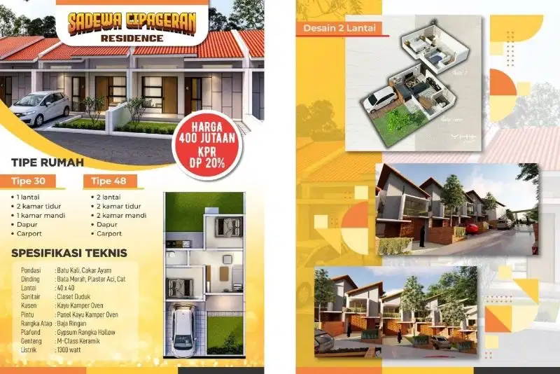Rumah dijual type 30 di cipageran