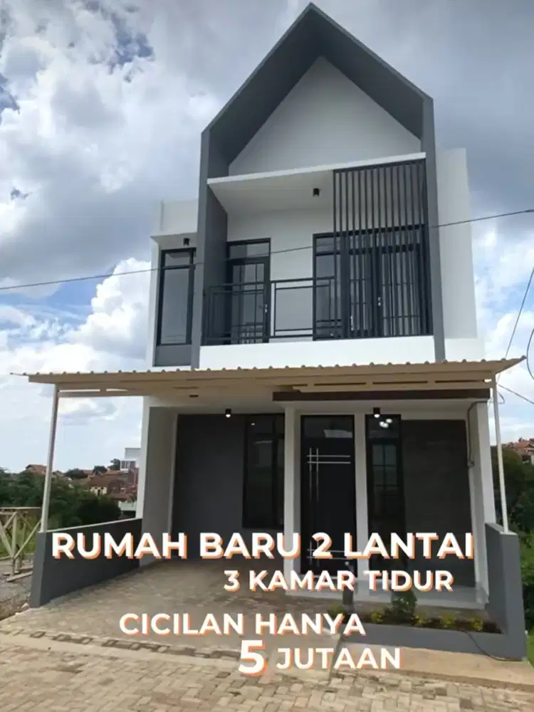 Rumah 2 lantai mewah nuansa villa bagus Cinunuk Bandung.asri nan sejuk