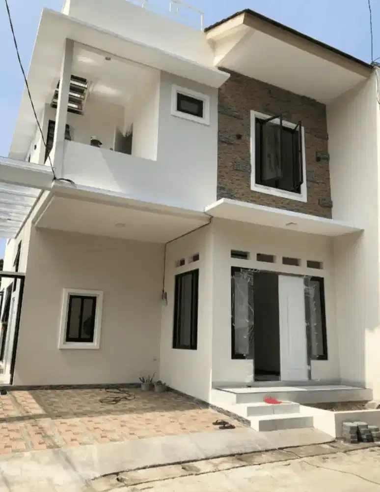 RUMAH BARU DLM CLUSTER MODERN MINIMALIS BT AMPAR CONDET BS KPR