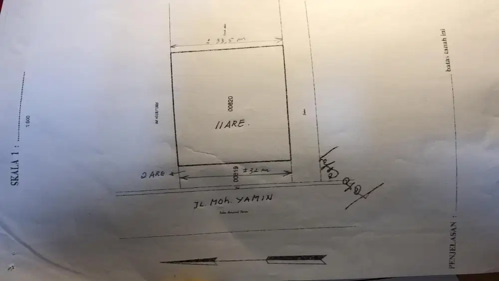 Disewakan Lahan Premium Moh Yamin
