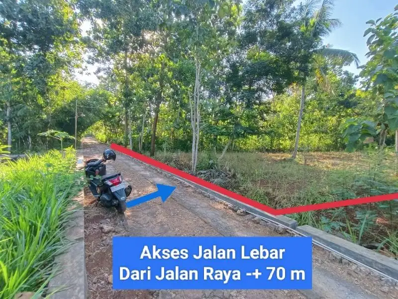 Dijual Tanah strategis di Bendungan Timur Kota Wonosari Gunungkidul