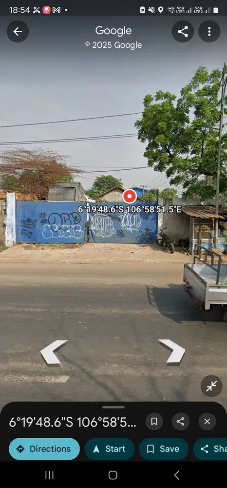 Tanah pinggir jalan narogong