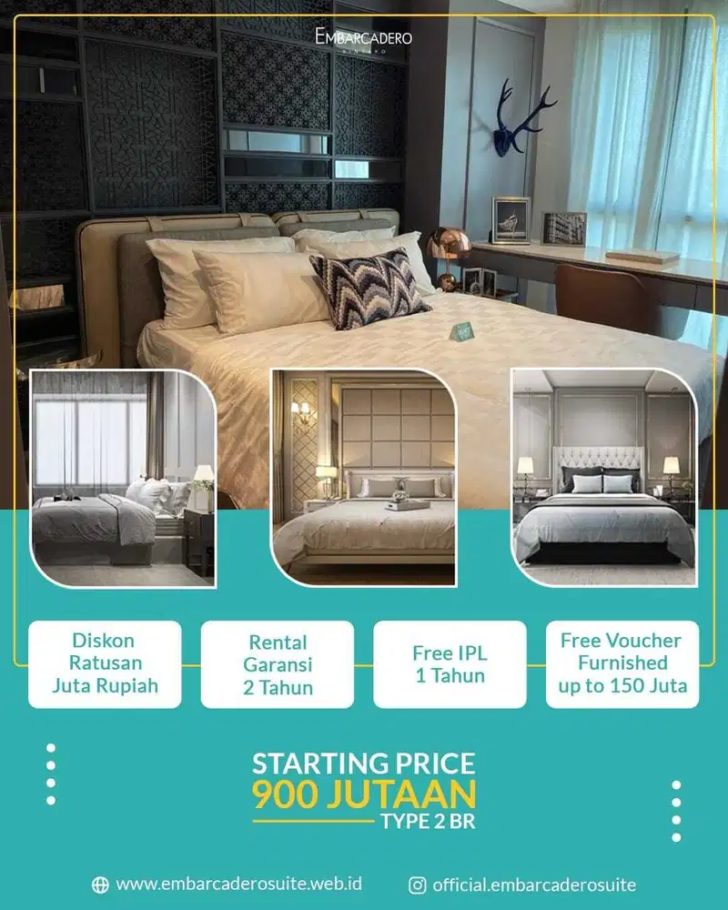 APARTEMEN EMBARCADERO SIAP HUNI DI BINTARO PET FRIENLY