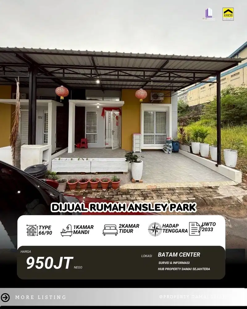 Dijual Rumah Ansley Park Batam Center