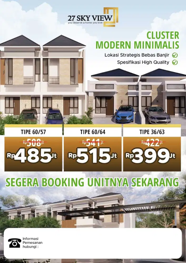 Cluster 27 SKY VIEW PERUMAHAN MODERN MINIMALIS DI BANYUMANIK