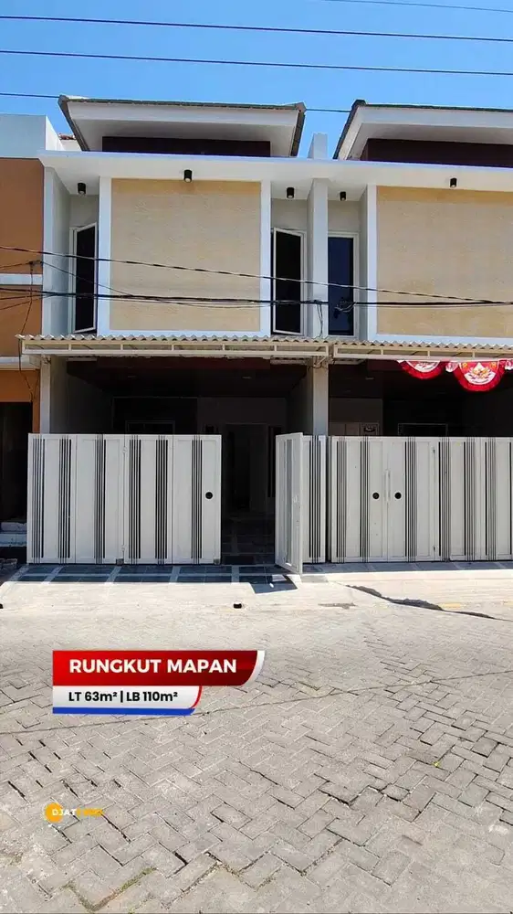 Rumah Baru 2 Lantai, 3KT, 3KM Di Perum. Rungkut Mapan Barat, MERR