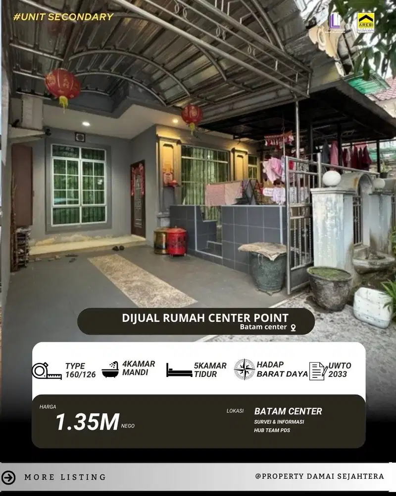 Dijual Rumah Center Point Batam Center