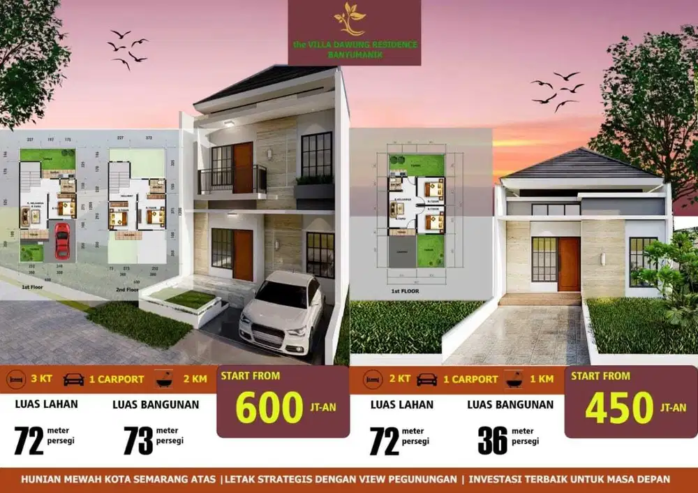 Perumahan Di Semarang Atas Nuansa Keindahan Alam  View Pegunungan