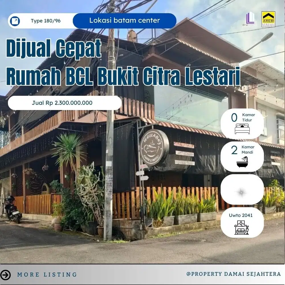 Dijual Ruko Hook BCL Batam Center