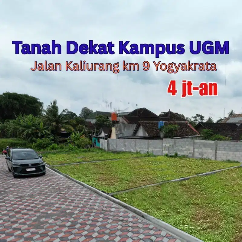 Tanah 4jutaan Dekat Kampus UGM Cocok Bangun Rumah