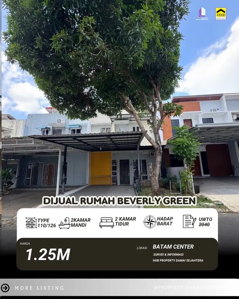 Dijual Rumah Beverly Green Batam center