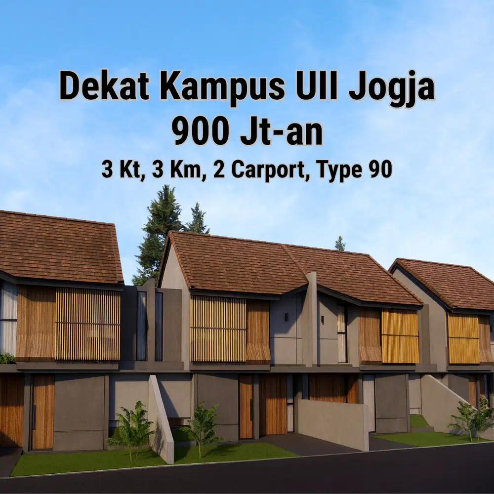 Dekat Pasar Gentan, Dijual Rumah Jogja: Type Tropis