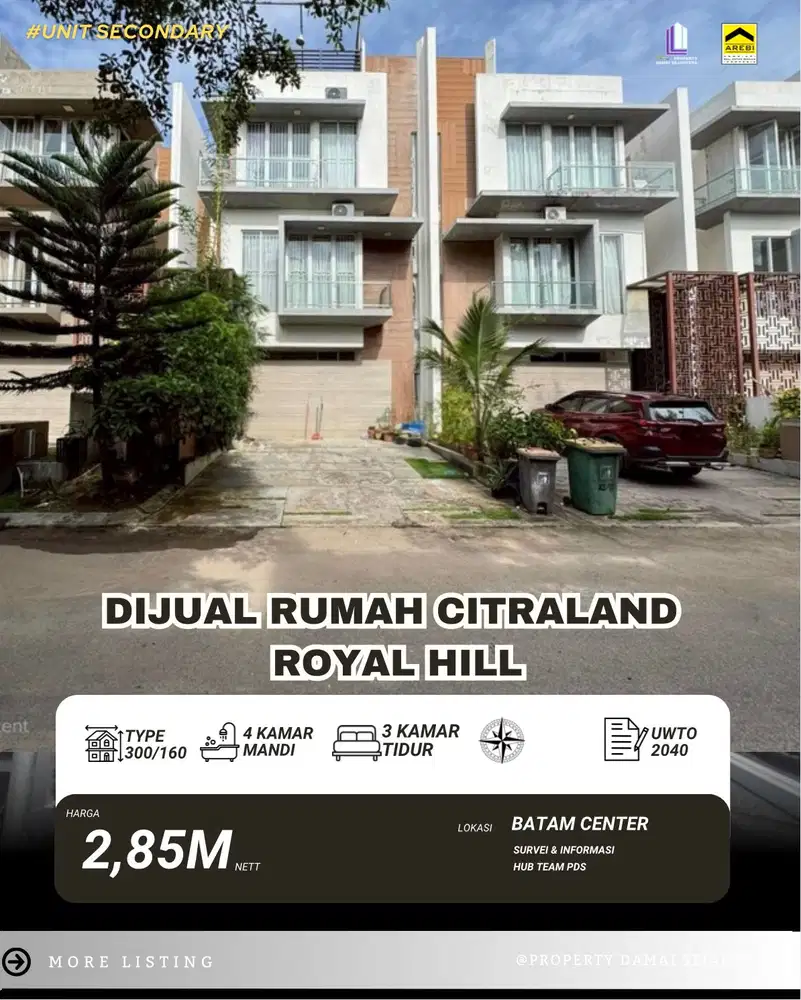 Dijual Rumah Mewah Royal hill citraland Megah Batam center