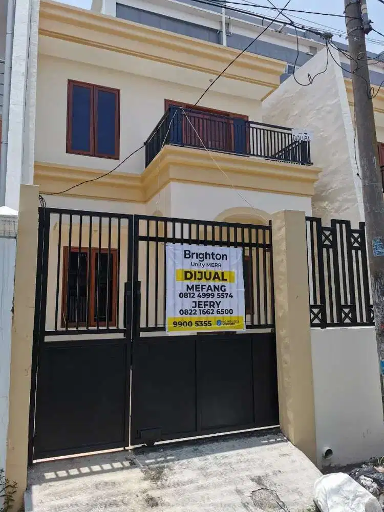 Jual rmh baru 2LT uk 7.5×20m di lebak kenjeran