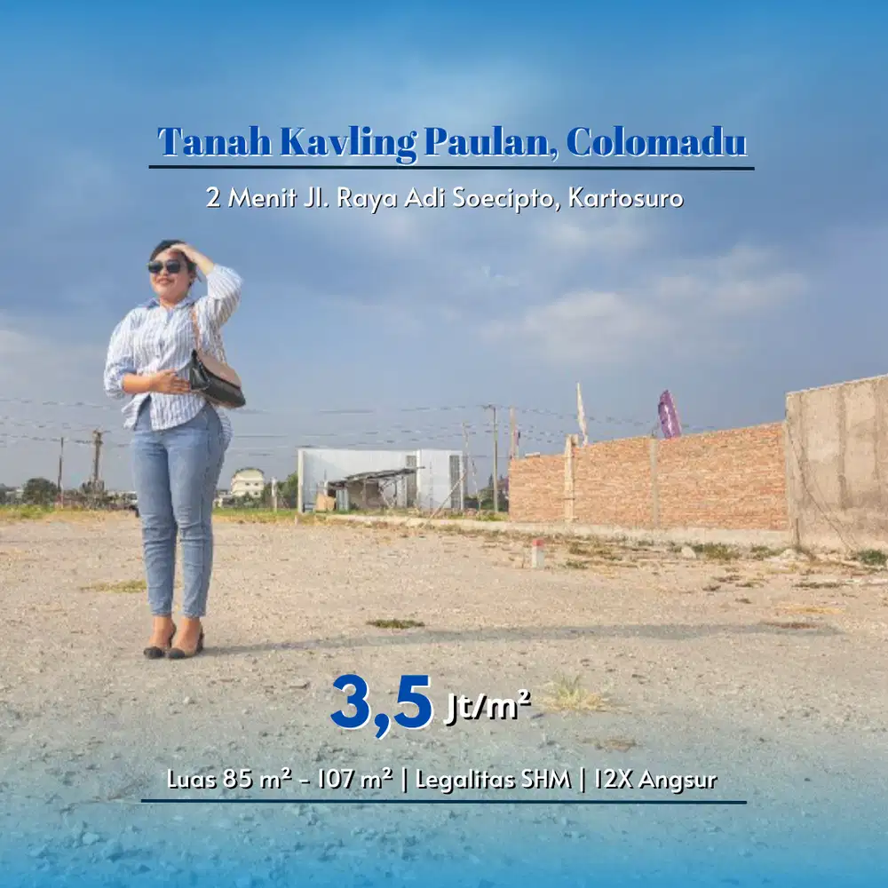 Tanah Colomadu, Siap Bangun Hunian Residensial, SHMR Ready