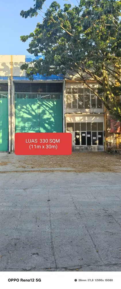 DISEWAKAN GUDANG 330 SQM 250 JT KAWASAN INDUSTRI KM 13 BALIKPAPAN