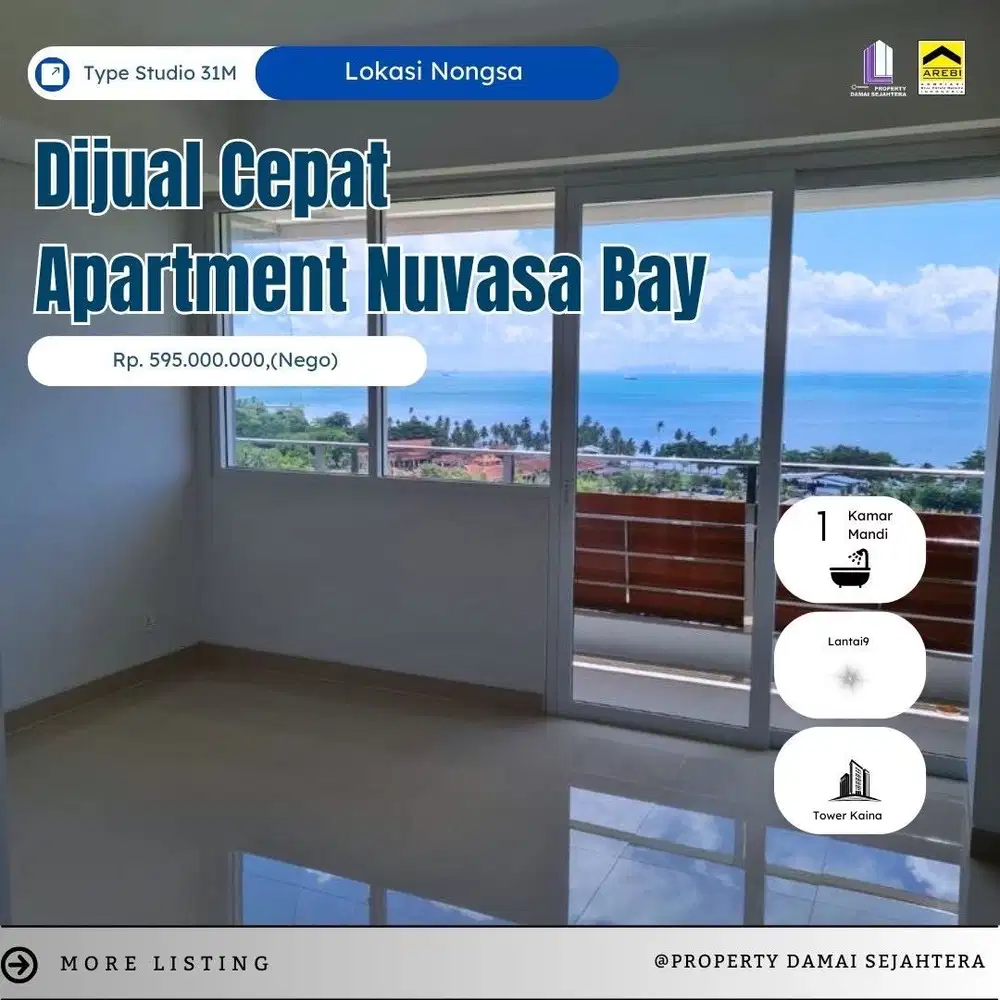 Dijual Apartment Studio Nuvasa Bay Nongsa