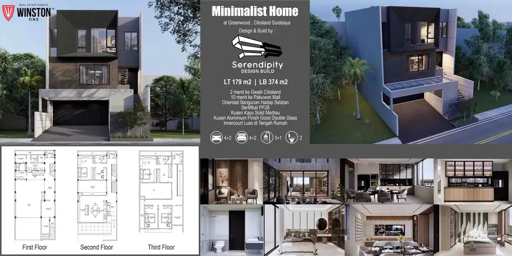 DIJUAL RUMAH GREENWOOD Citraland, Surabaya