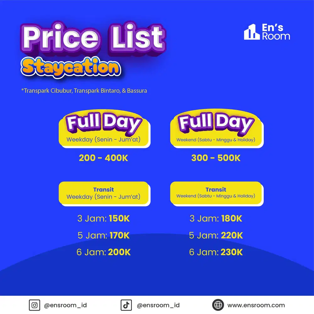 Staycation Apartemen Jakarta by En's Room