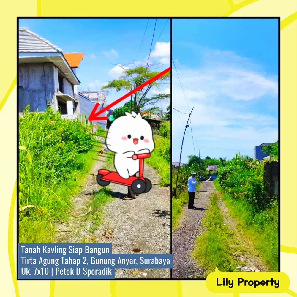 Gunung Anyar Surabaya | Tanah Murah 70 m² Tirta Agung UPN MERR OERR