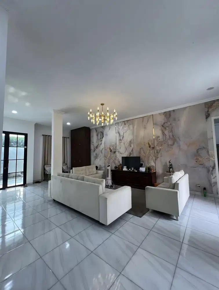 Rumah Melati Mas sudah furnished dan elektronik