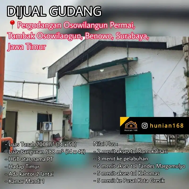 Gudang Pergudangan Tambak Langon Osowilangun Osowilangon Indah Permai