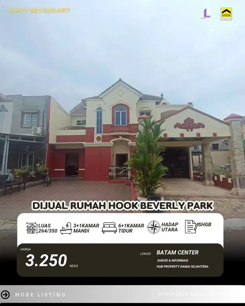 Dijual Rumah Beverly Garden Batam Center