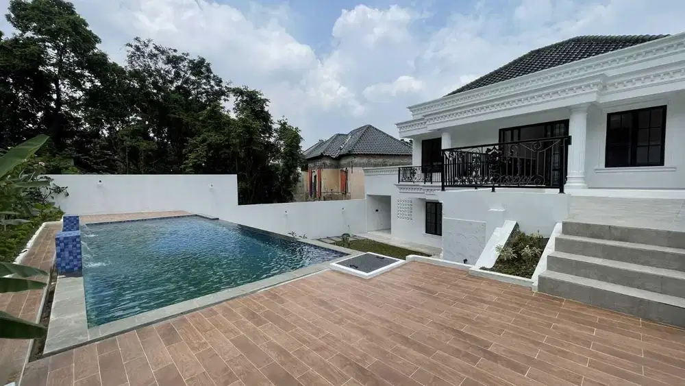 DIJUAL RUMAH BAGUS 2LT KOLAM RENANG BUKIT GOLF HIJAU BGH SSR811