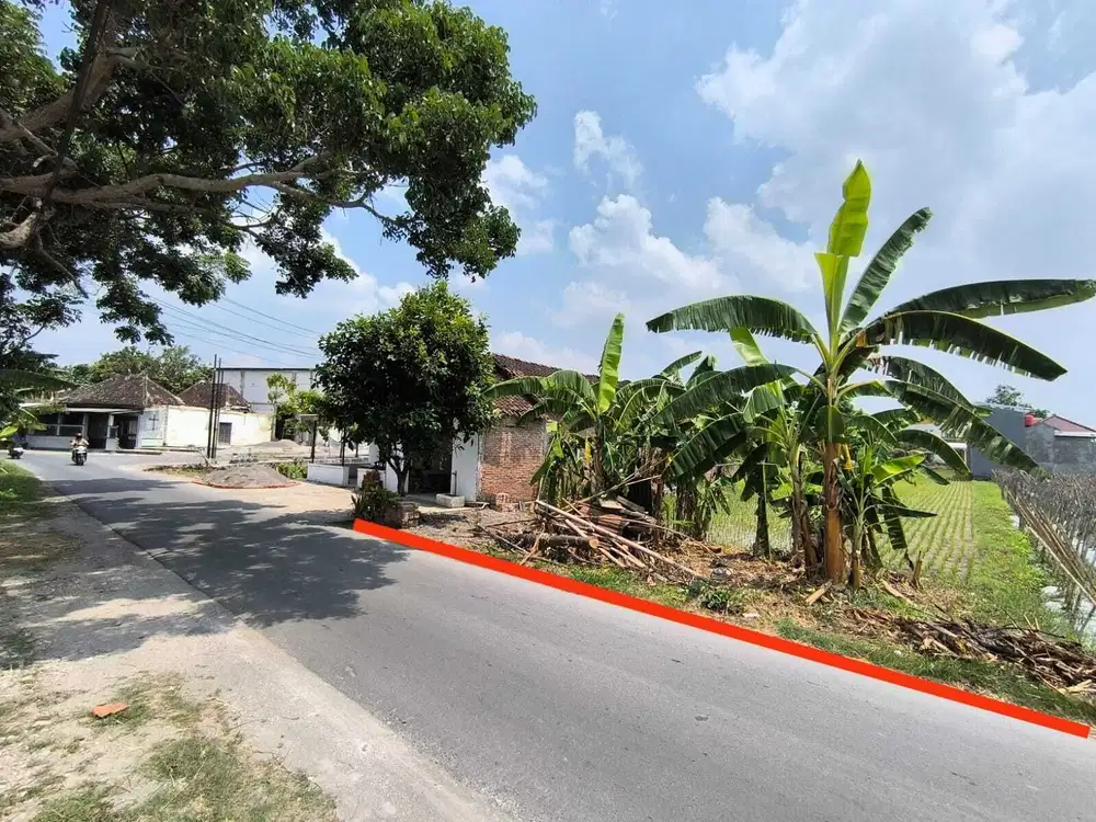 Tanah strategis baki pinggir jalan bisa untuk gudang atau usaha