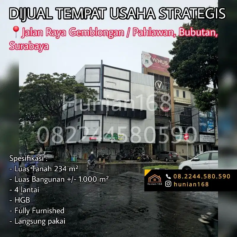 Ruko Kantor Gudang Raya Gemblongan Baliwerti Pahlawan Bubutan Surabaya