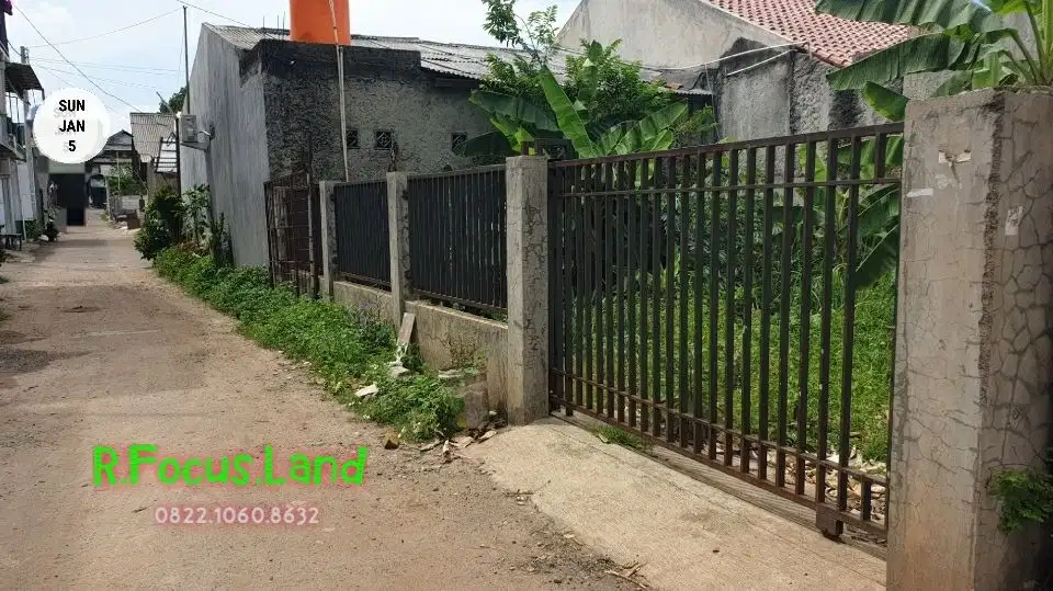 Tanah kosong  STRATEGIS dekat jalan raya CEGER pondok aren