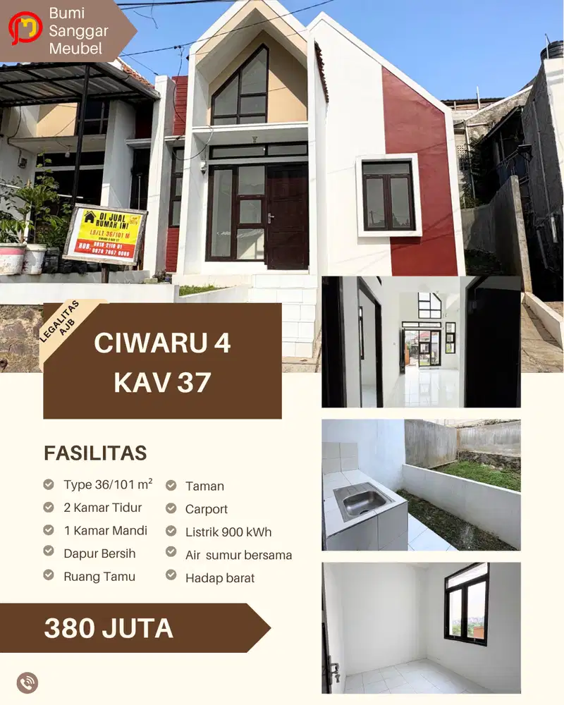 Rumah ready stock dekat Kota Bandung