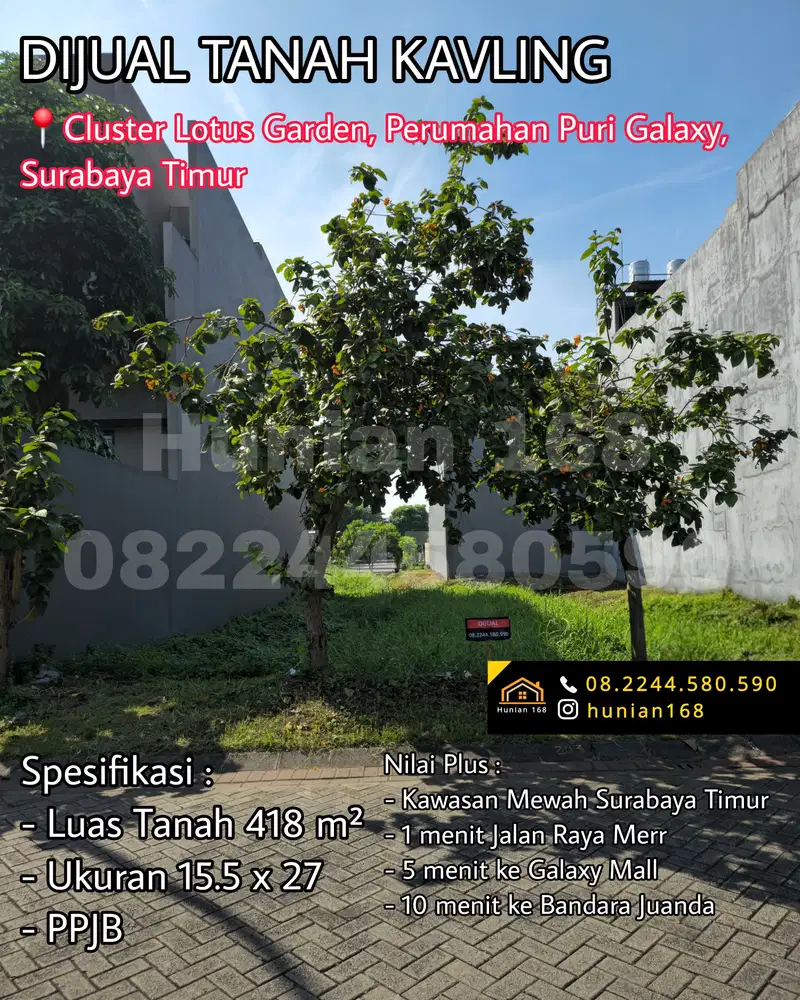 Tanah Rumah Puri Galaxy Bumi Permai Palm Jasmine Courts Lotus Garden