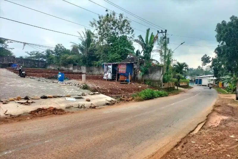 KAVLING SIAP BANGUN TEPI JALAN UTAMA MURAH