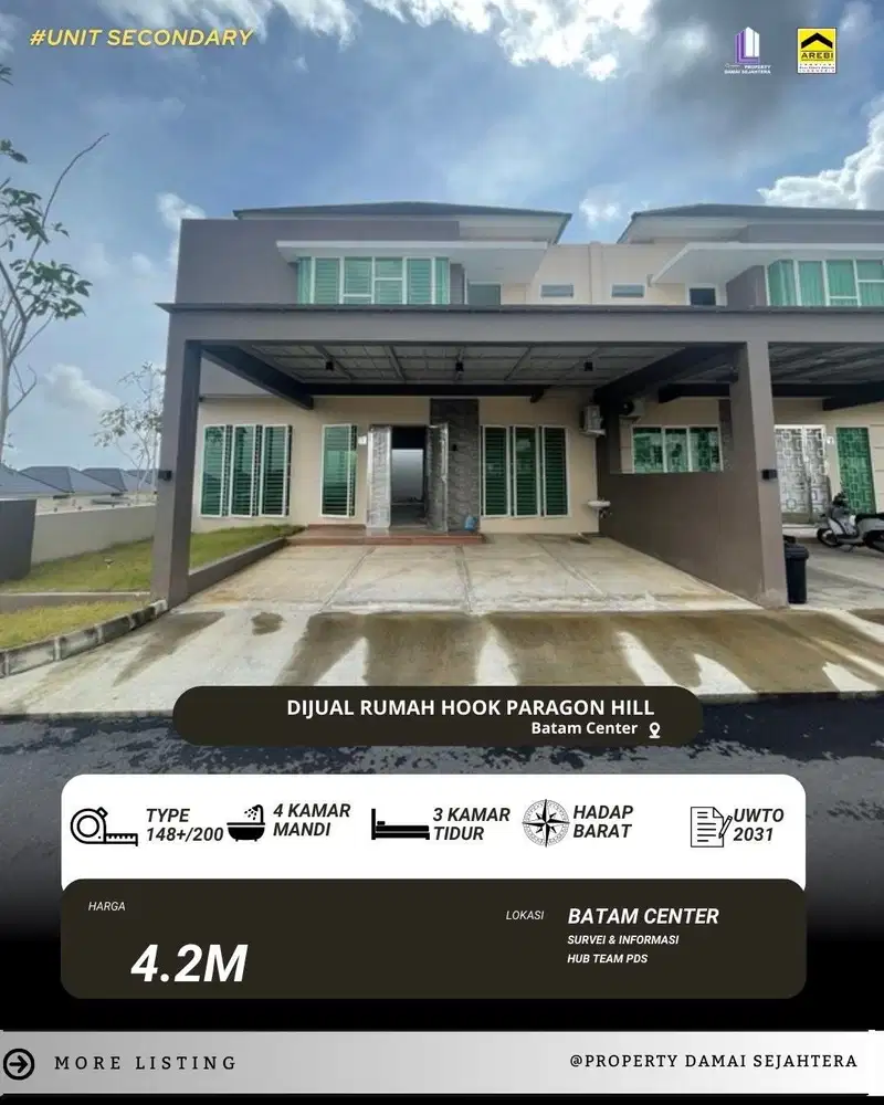 Dijual Rumah Paragon Hill Batam Center