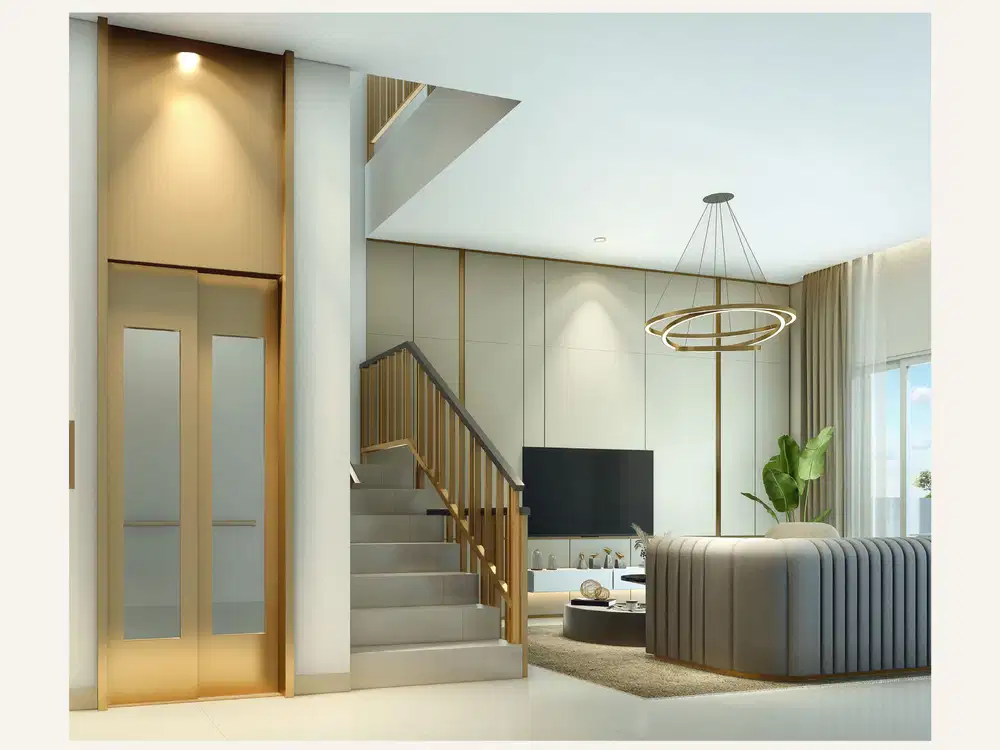 DIJUAL RUMAH 3 LANTAI + ROOFTOP ADA LIFT PREMIUM ALAYA SENTUL CITY