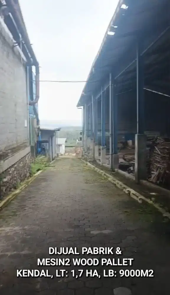 DIJUAL PABRIK & MESIN MESIN WOOD PALLET/ PALLET KAYU, KENDAL, JATENG