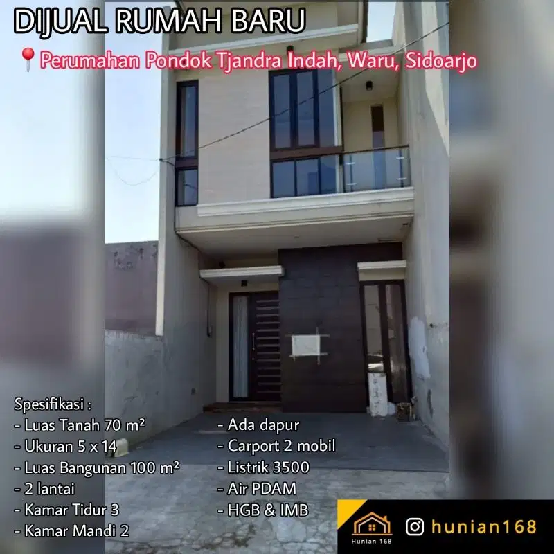 Rumah Perumahan Pondok Tjandra Chandra Candra Indah Sidoarjo Surabaya