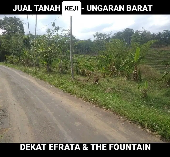 TANAH DEKAT THE FOUNTAIN & EFRATA, COCOK UTK USAHA, UNGARAN BARAT, KAB. SEMARANG