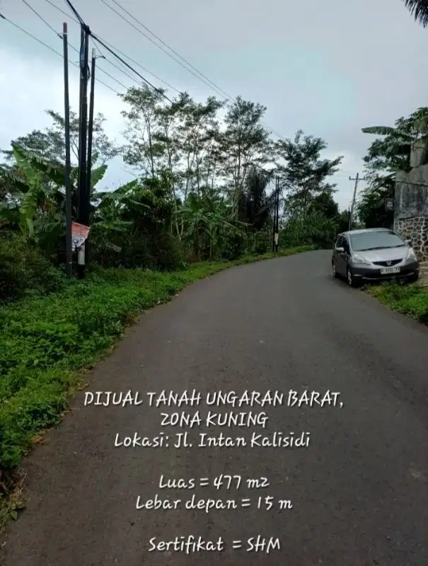 DIJUAL TANAH ZONA KUNING UNGARAN BARAT, KAB. SEMARANG