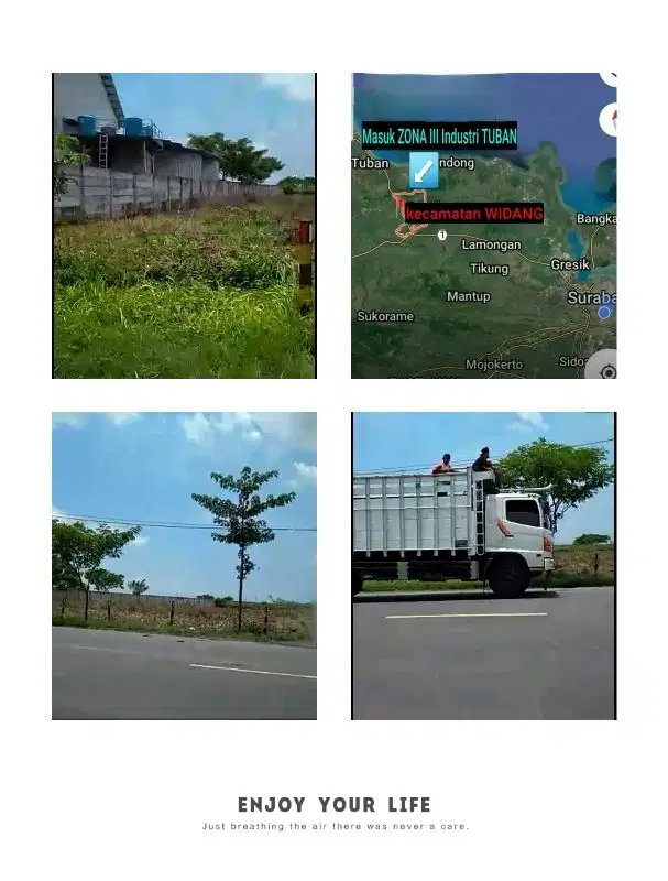 Tanah industri murah nol jalan raya Tuban
