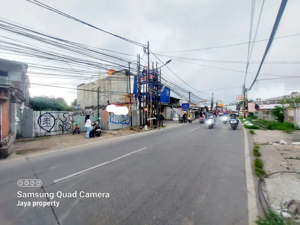 Tanah kosong di pinggir jalan raya hankam jatirahayu LT.3200m shm