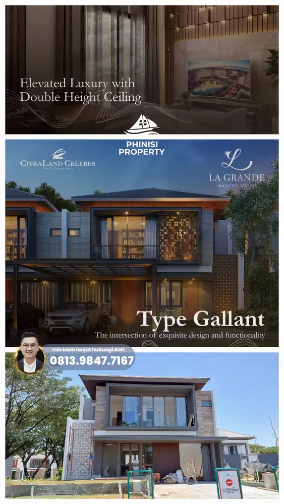DIJUAL Rumah La Grande Mewah Premium di Citraland Celebes Hertasning