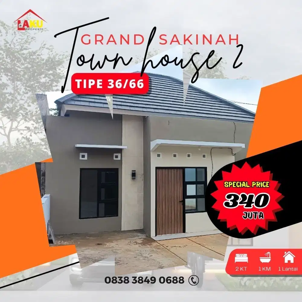 Dijual Rumah Tanpa BI Check di Grand Sakinah Town House 2 Banyumanik
